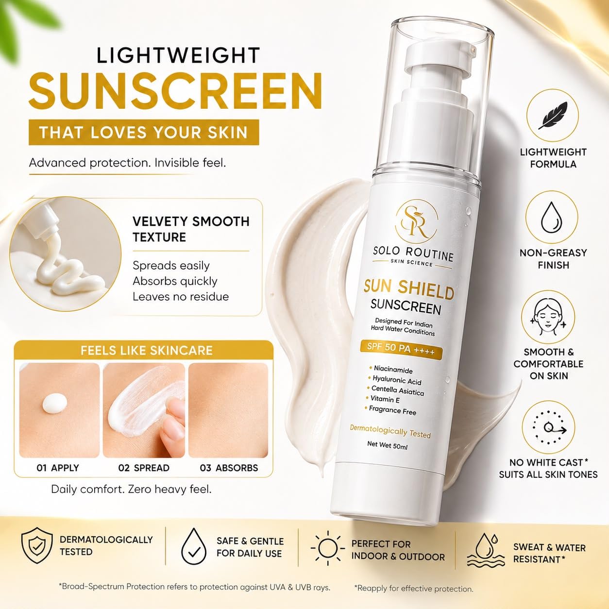 Sun Shield Sunscreen SPF 50 PA+
